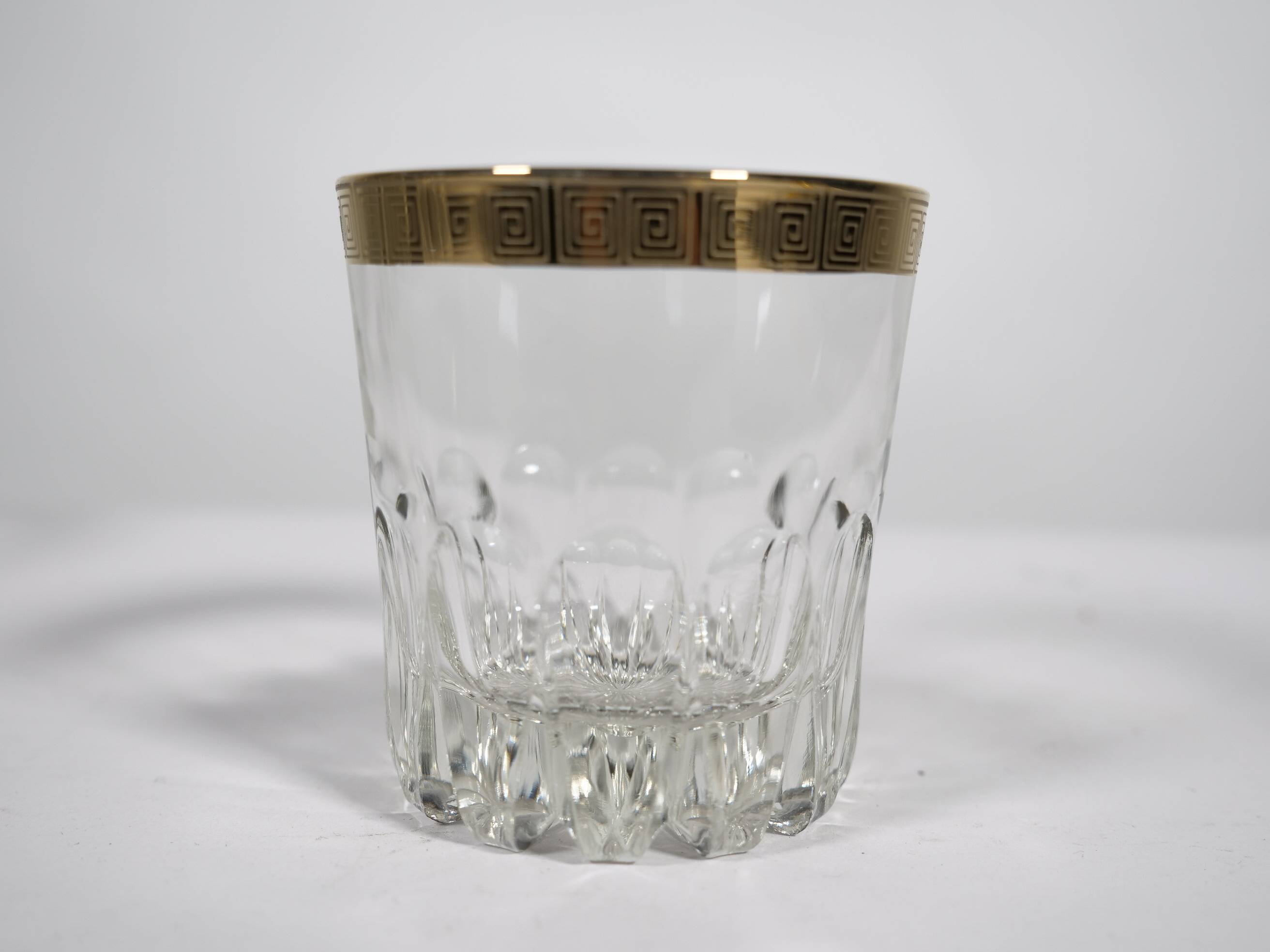 Whiskey Tumbler "Ritz" Glass with 24-Karat Gold Rim from Mäander, 1960s
