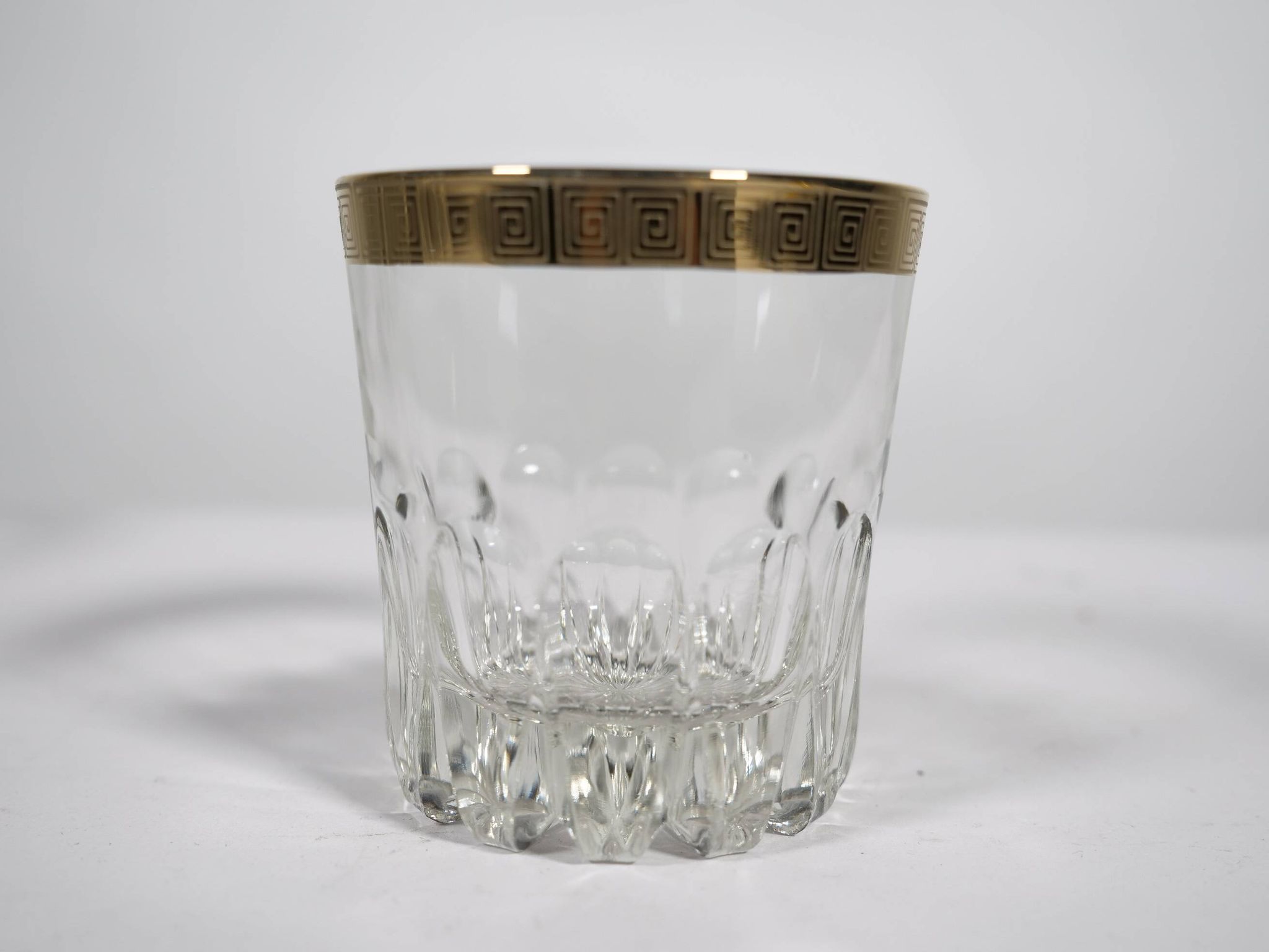 Whiskey Tumbler "Ritz" Glass with 24-Karat Gold Rim from Mäander, 1960s