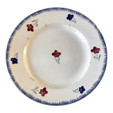 Plat rond digoin sarreguemines modèle "mary lou" années 40