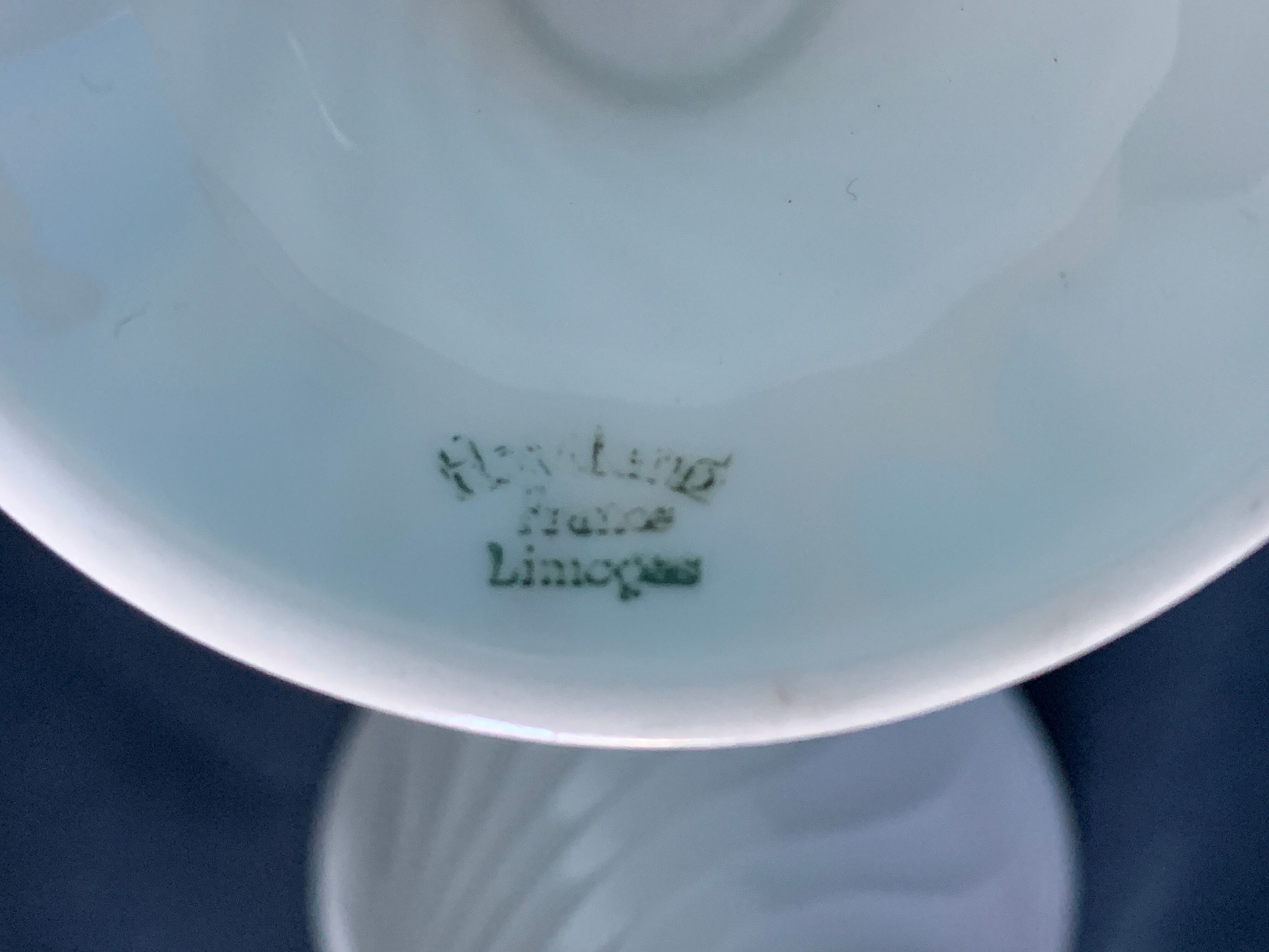 Pair of Haviland mazagrans in Limoges porcelain