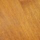 Triangle coffee table in golden blond oak base full iron of the 50s