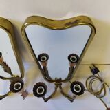 Sconces attributed ti Pietro Chiesa for Fontana Arte, 1930s, Set of 2
