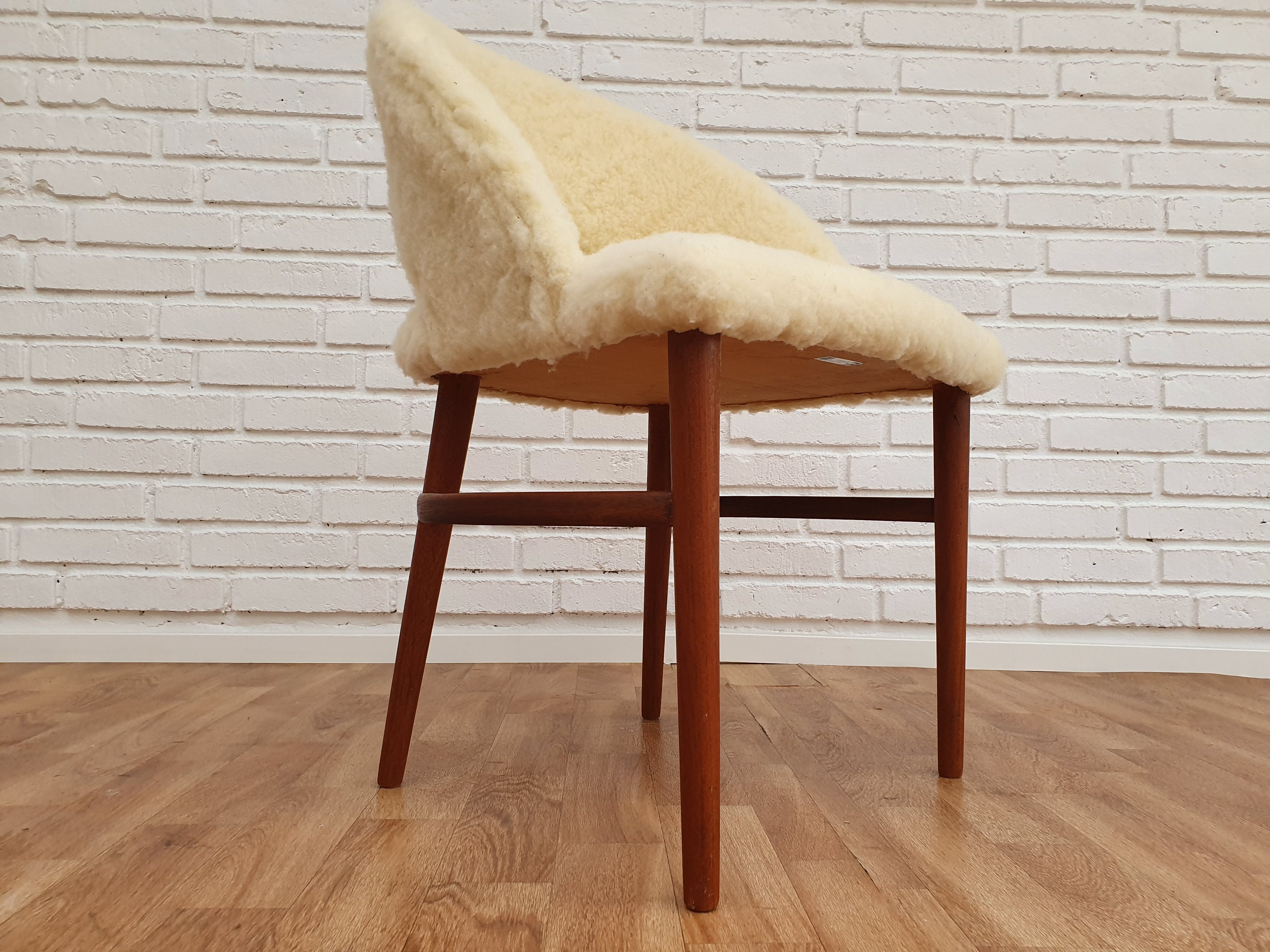 Frode Holm, Danish make up chair, 60s, completely renovated