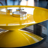 Float yellow coffee table