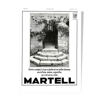 Affiche vintage années 30 Cognac Martell