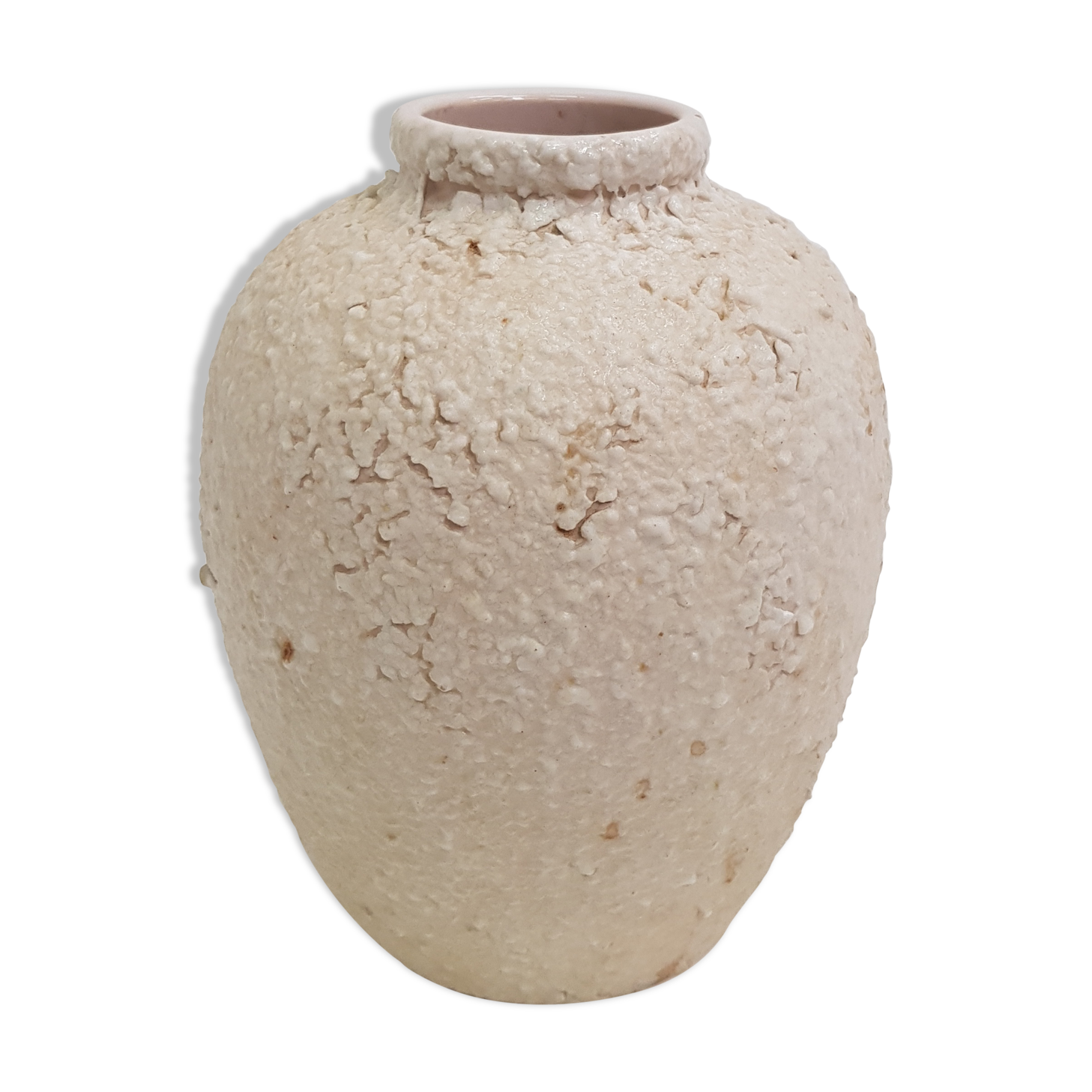Vase en céramique vintage signé L.Dage
