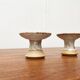 Mid-century Danish studio ceramic candle holders, 1960s, set of 2.