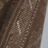 Vintage Brown Turkish Kars Rug with Mid-Century Modern Style 5'10" X 10'