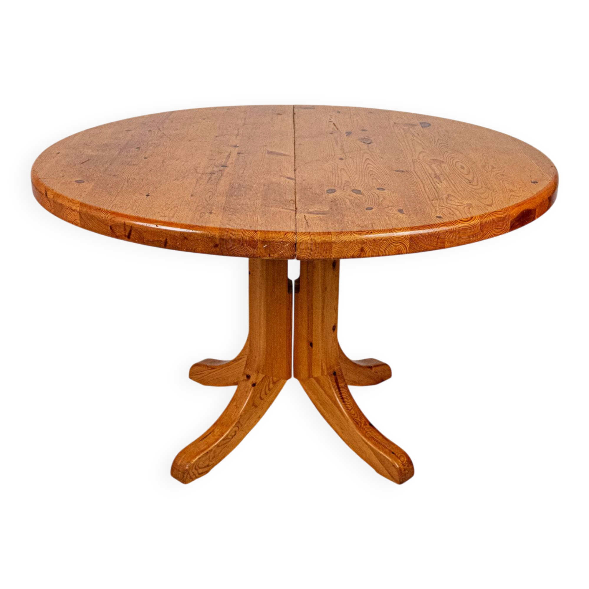 Extendable dining table in pine, by Rainer Daumiller, Denmark, 1970s