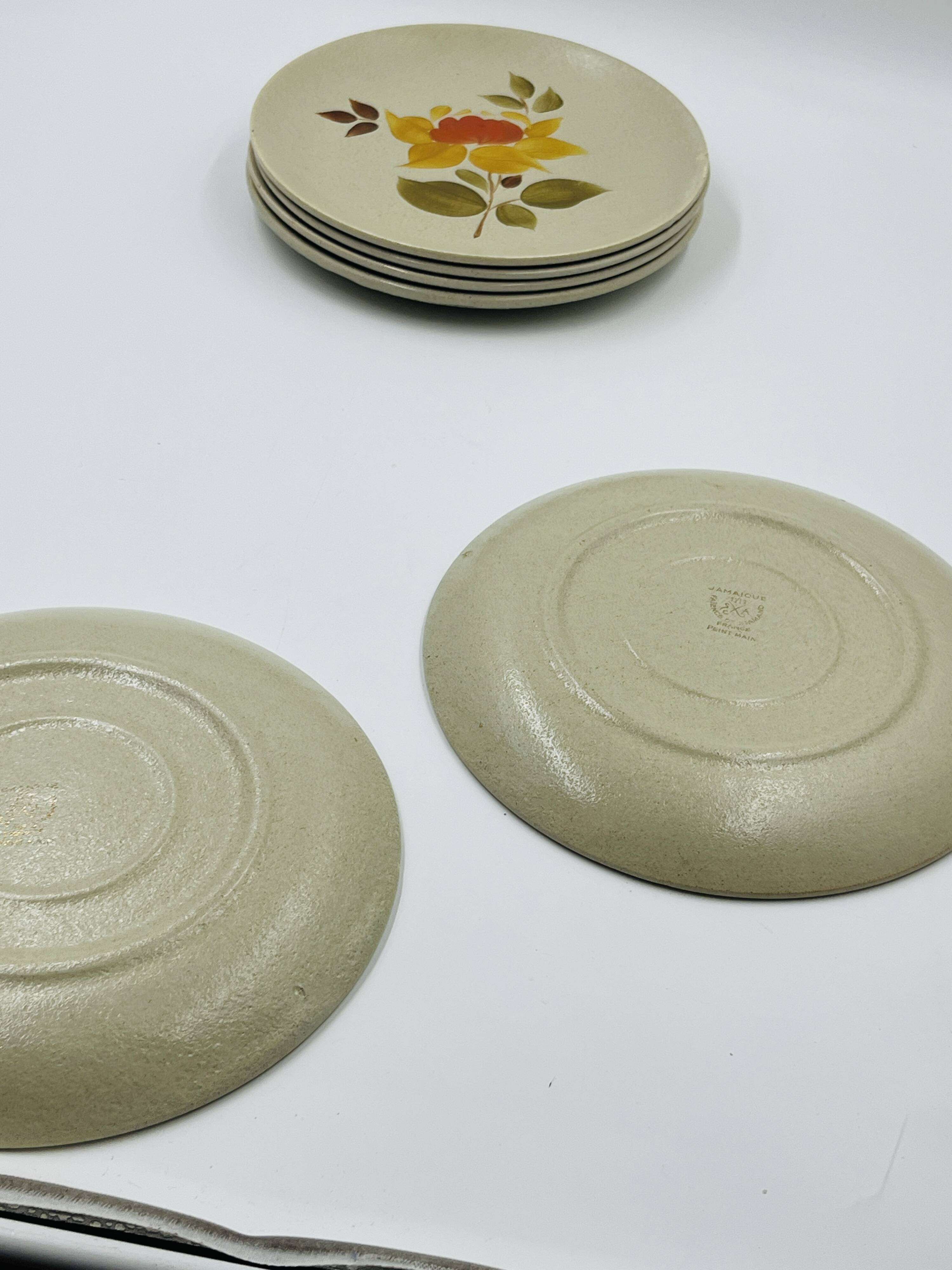 Set of Stoneware Plates Saint-Amand Jamaica