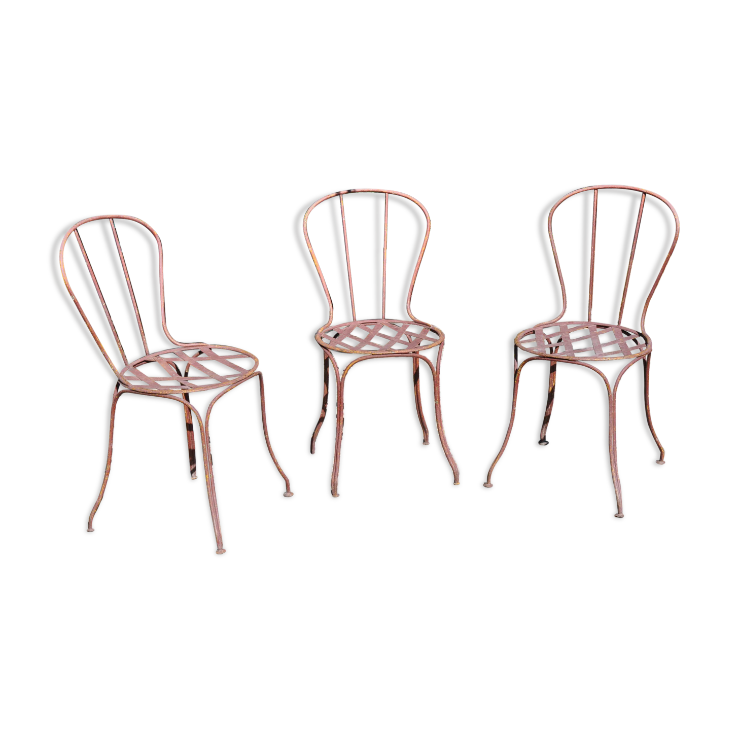Set of 3 garden chairs