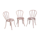 Trio de chaises de jardin