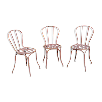 Set of 3 garden chairs