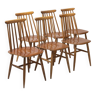 Ensemble de 6 chaises à repas Fanett 65t par Ilmarii Tapiovaara, Suède, 1960