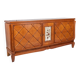 Buffet Art Deco en chêne à croisillons, France, 1940s