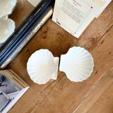 2 vide-poche coquillage en faïence, 1970