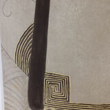 Art Deco style painted canvas. Contemporary work.