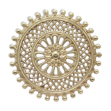 Vintage brass rosette table mat