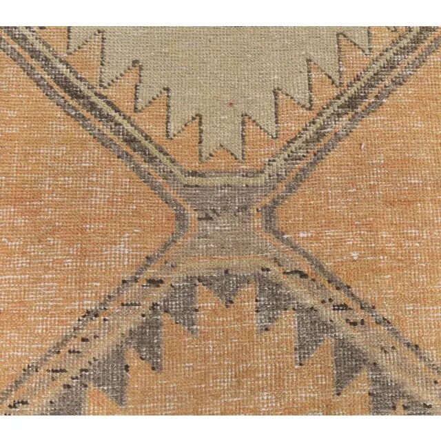 1980s Vintage Turkish Hand-Knotted Runner 92x394