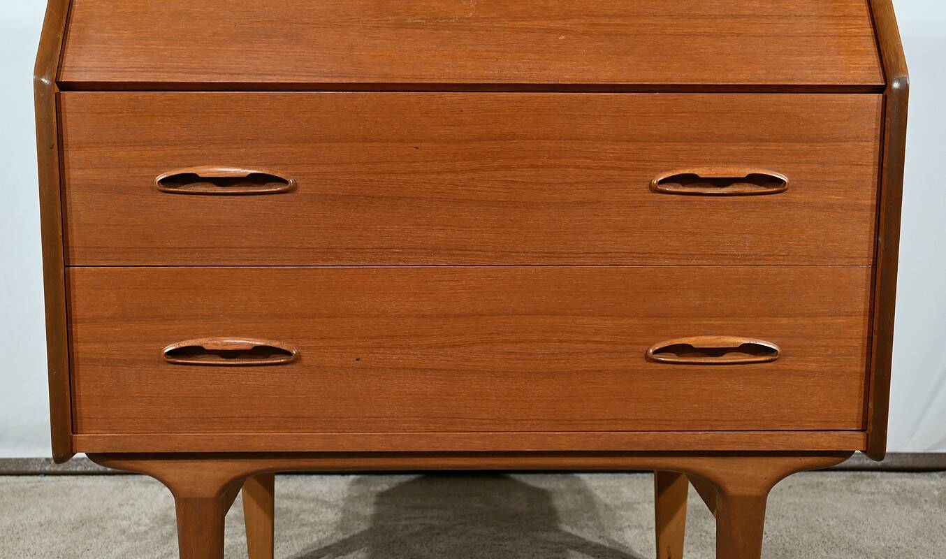 Secretary in Teak, stamped LB Kofod-Larsen, Denmark – 1960