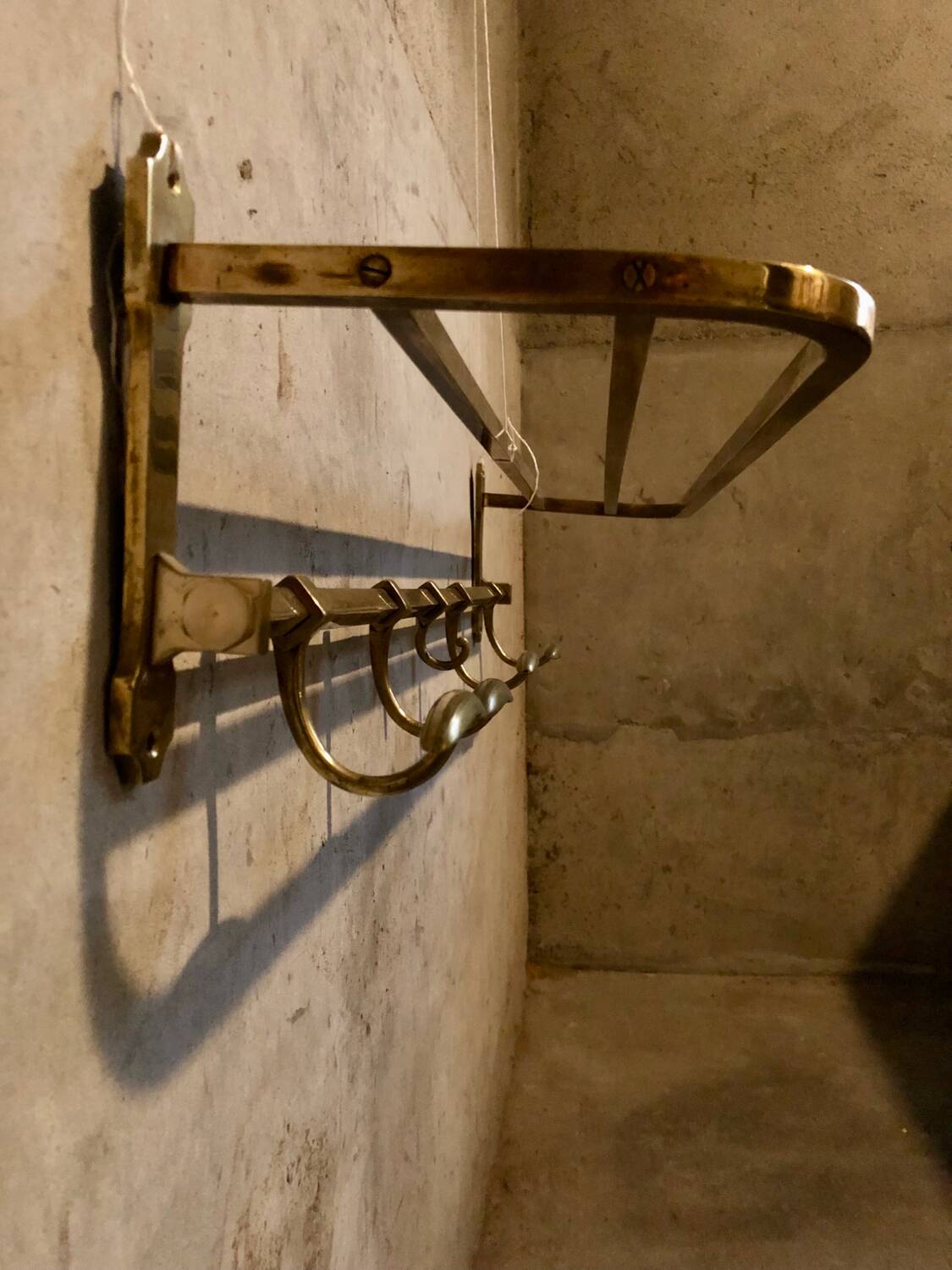 Late 19th century wall coat rack