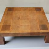 Leather coffee table 70s