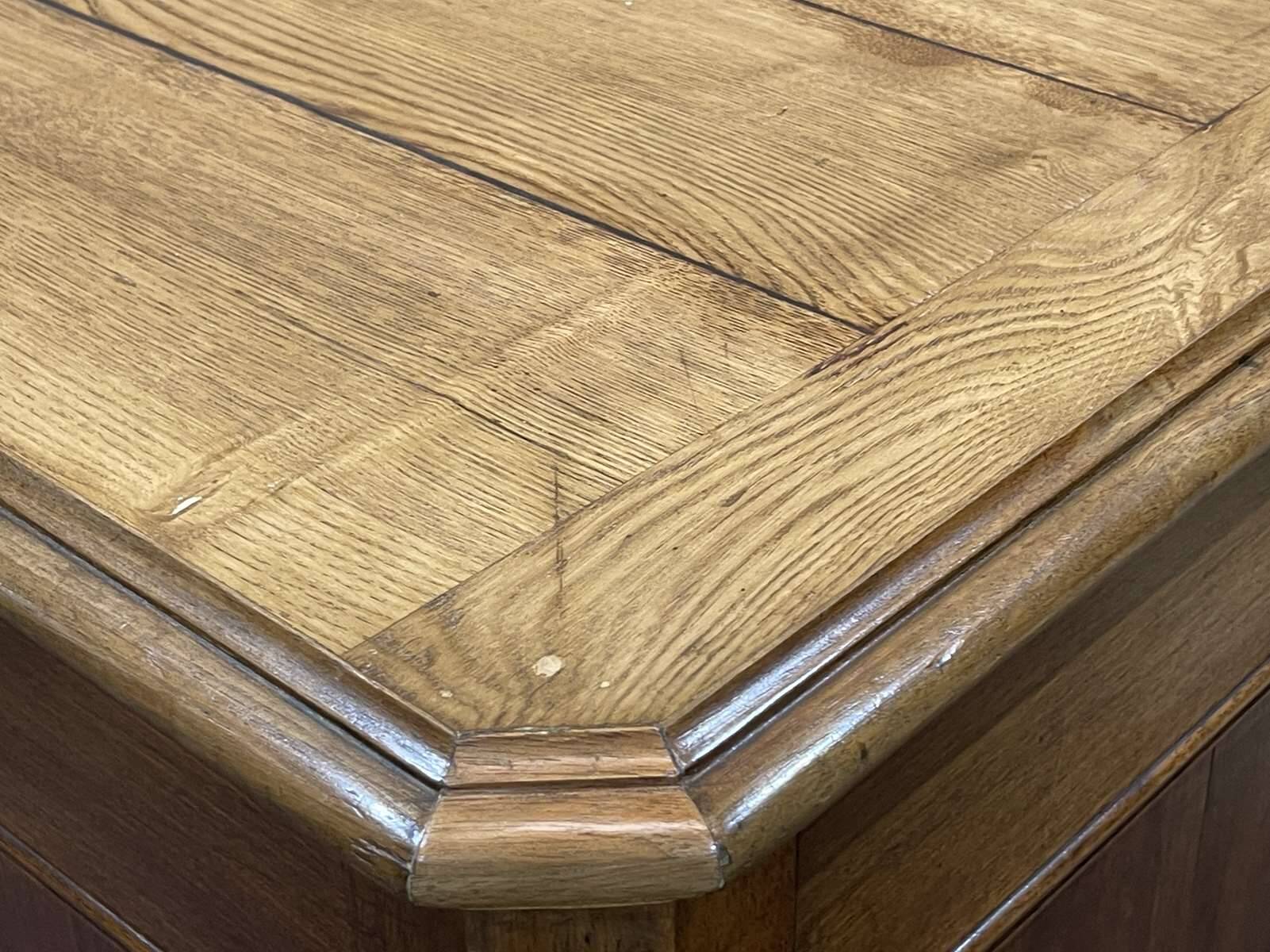 19th century oak store counter