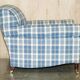 Signature Chelsea Armchair on Wheels with Twisted Armrests Large Model George Smith