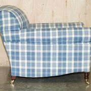 Signature Chelsea Armchair on Wheels with Twisted Armrests Large Model George Smith