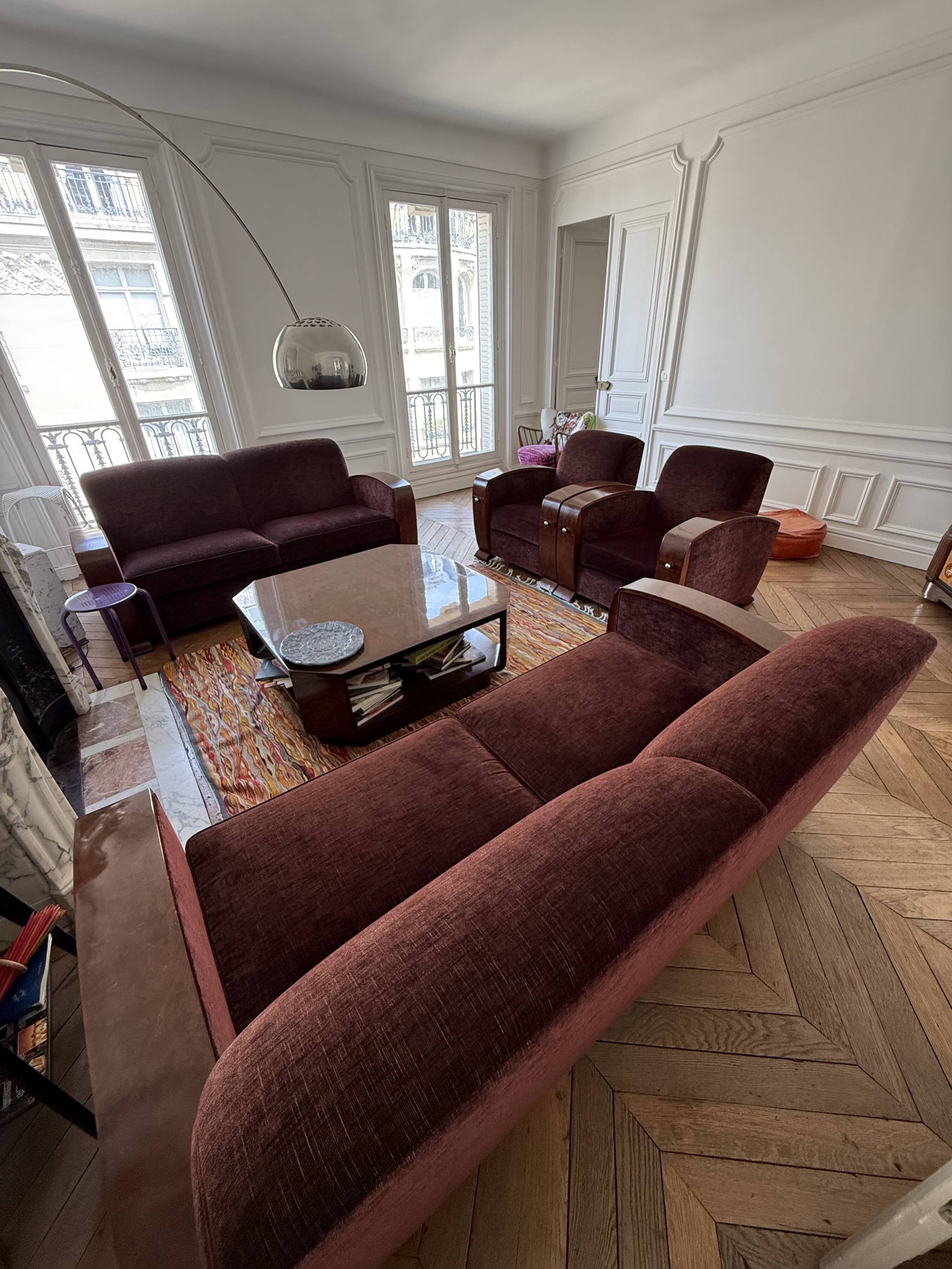 Lot de 2 canapés - style art déco - marguerite simon