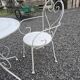 Wrought iron garden furniture