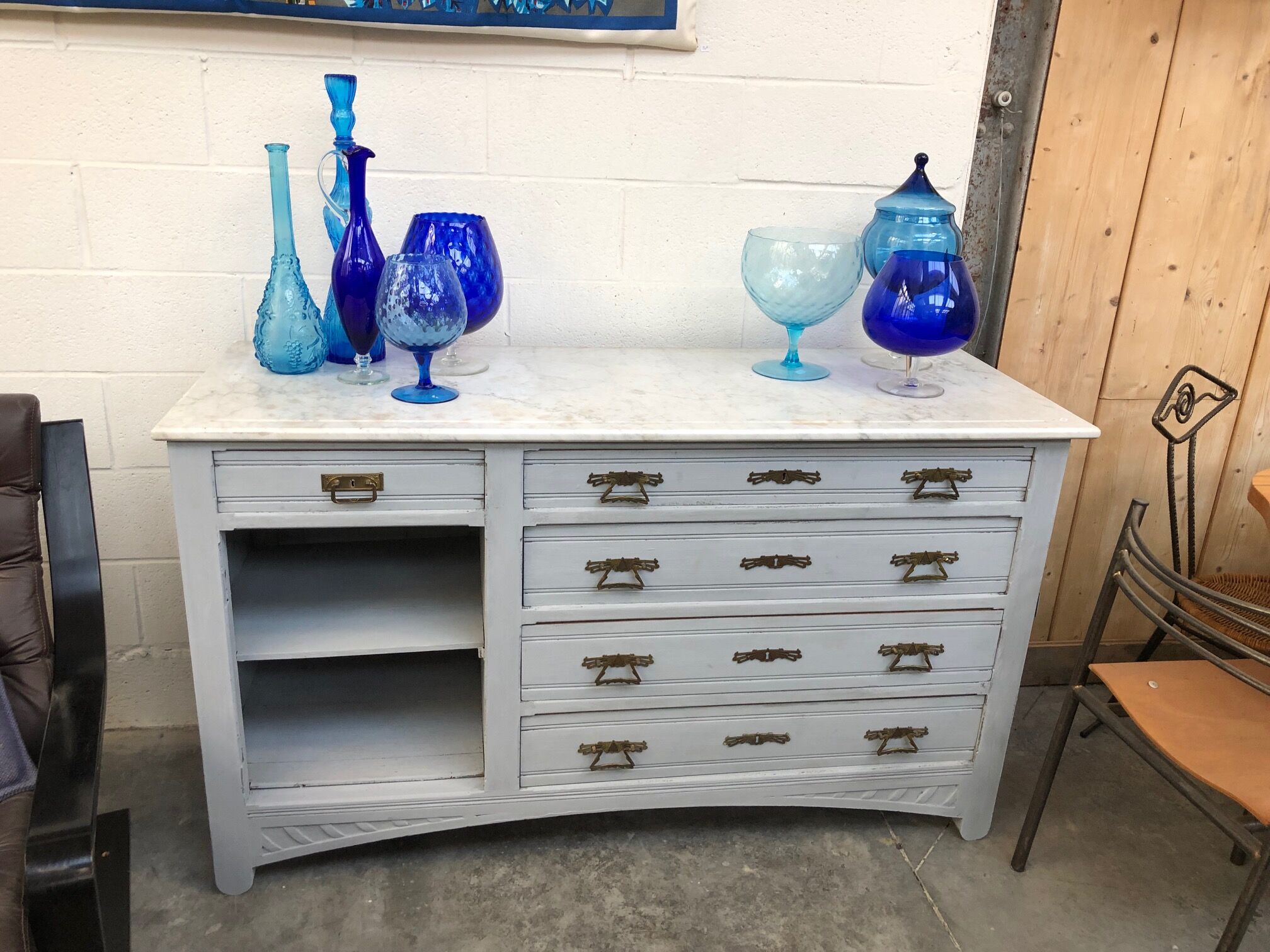 Old barbershop furniture from the 1930