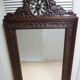 Breton Wall Mirror in Carved Oak, France, 1900s