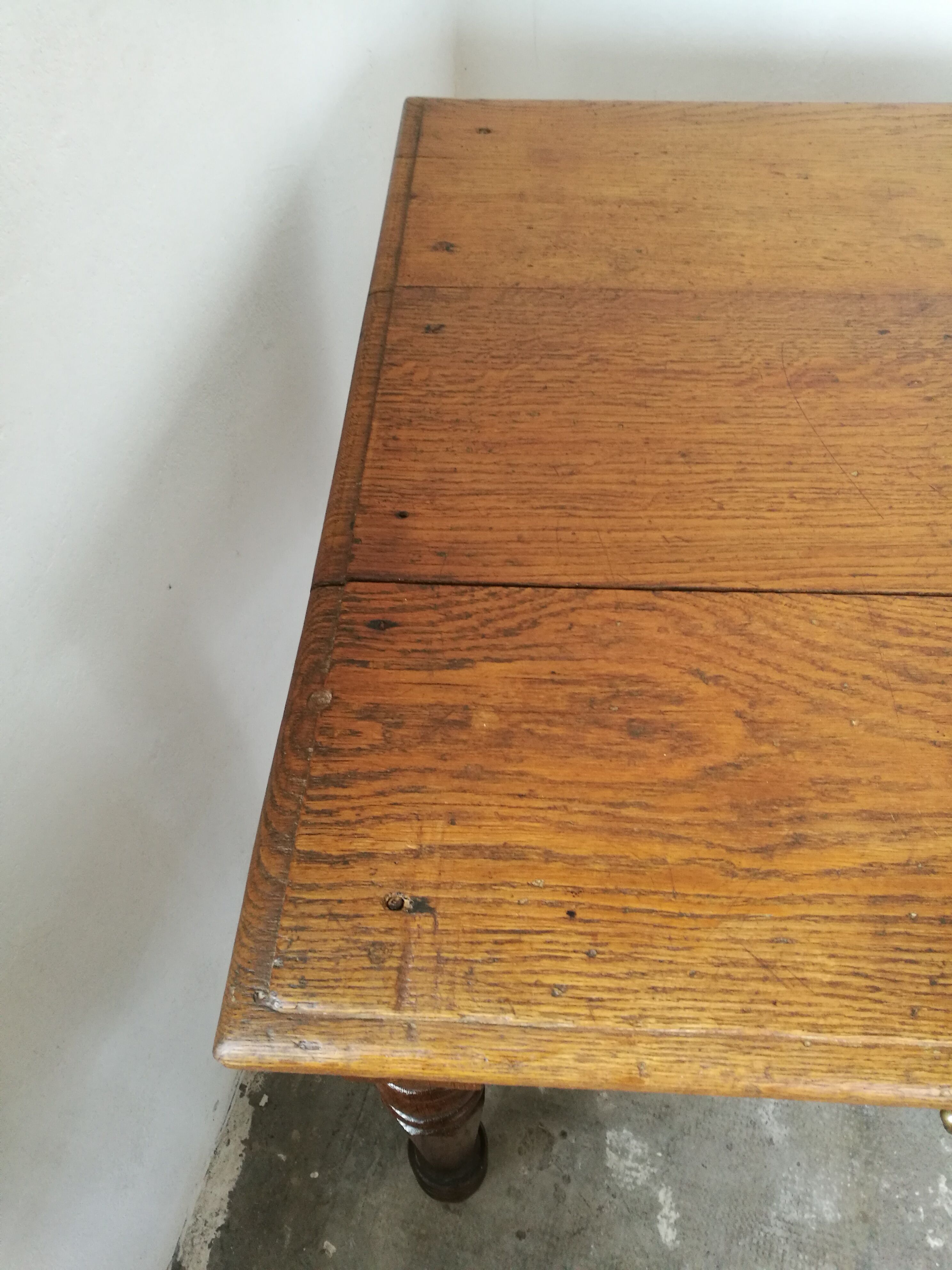 Oak farm table, wooden desk