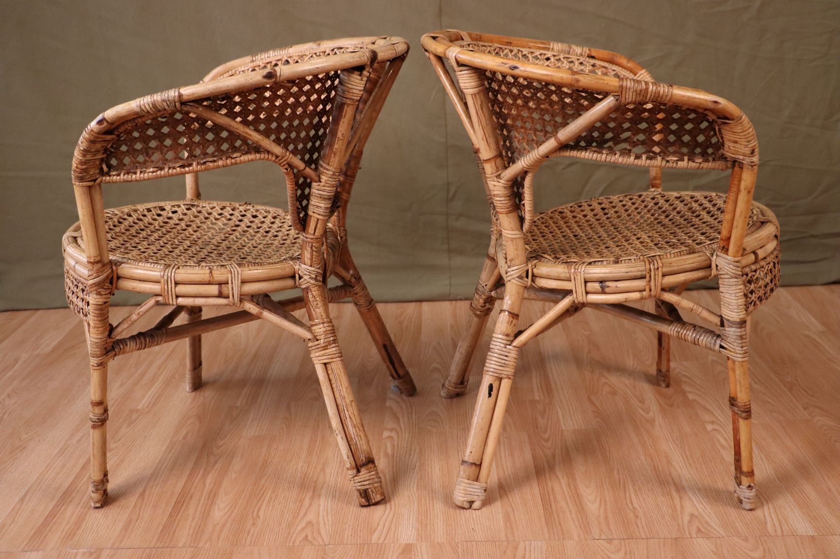 Series 4 rattan armchairs