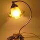 Lampe en laiton et tulipe signée "Vianne"