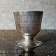 Silver-plated metal egg cup