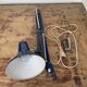 Vintage, architect lamp, articulated lamp, Twist brand, Model T1, 1970s, blue, décor