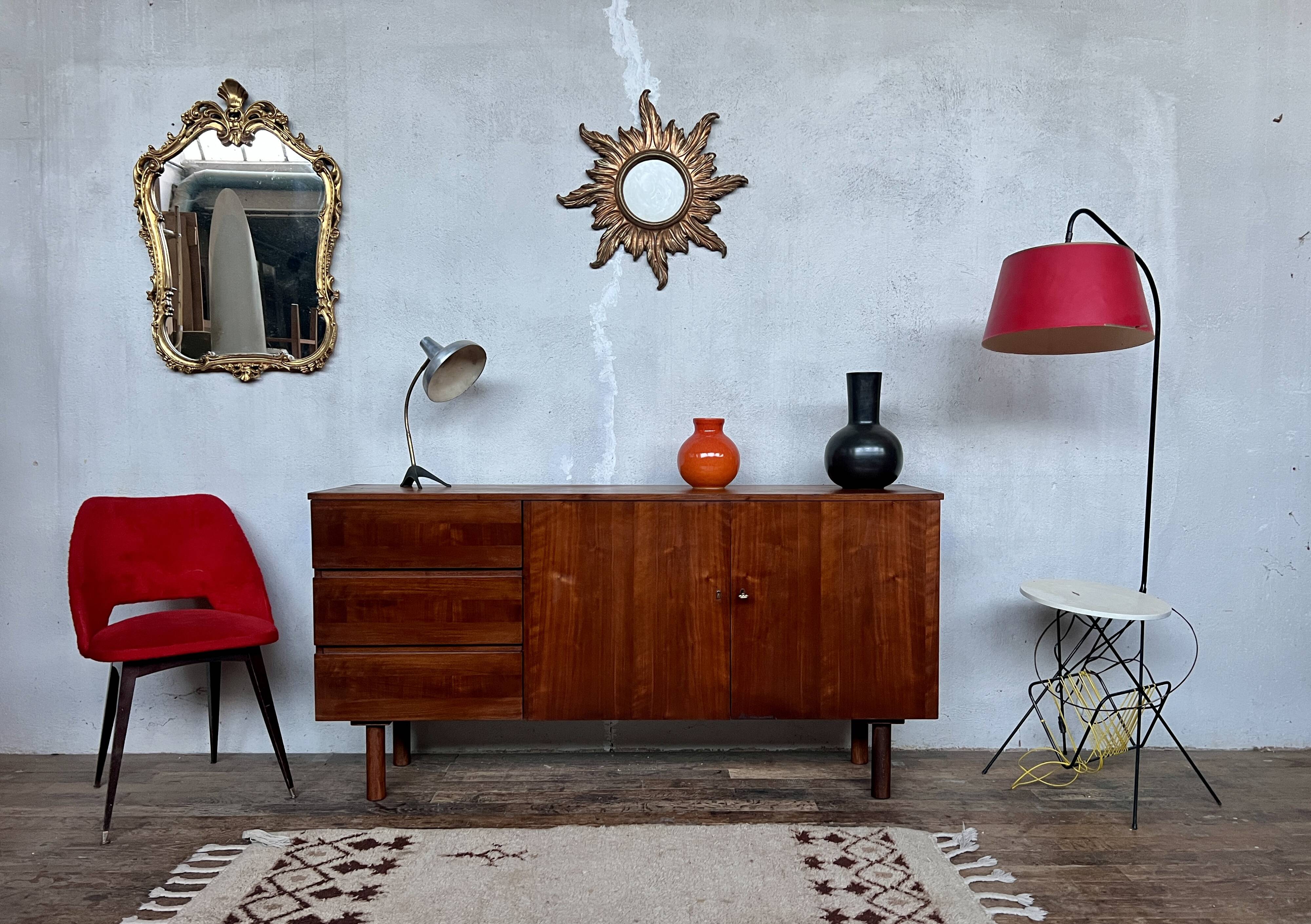 Vintage Scandinavian-style sideboard