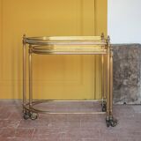 Vintage sideboard, living room furniture, nesting side tables, accent furniture.