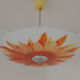 Mid-century glass pendant,1960's.