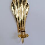 Bougeoirs Muraux en Laiton Holmström, Arvika, Suède, Années 1950