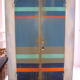 Painted wooden two-door wardrobe, Henri Quinta