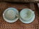 A pair of antique opaline tea cups.