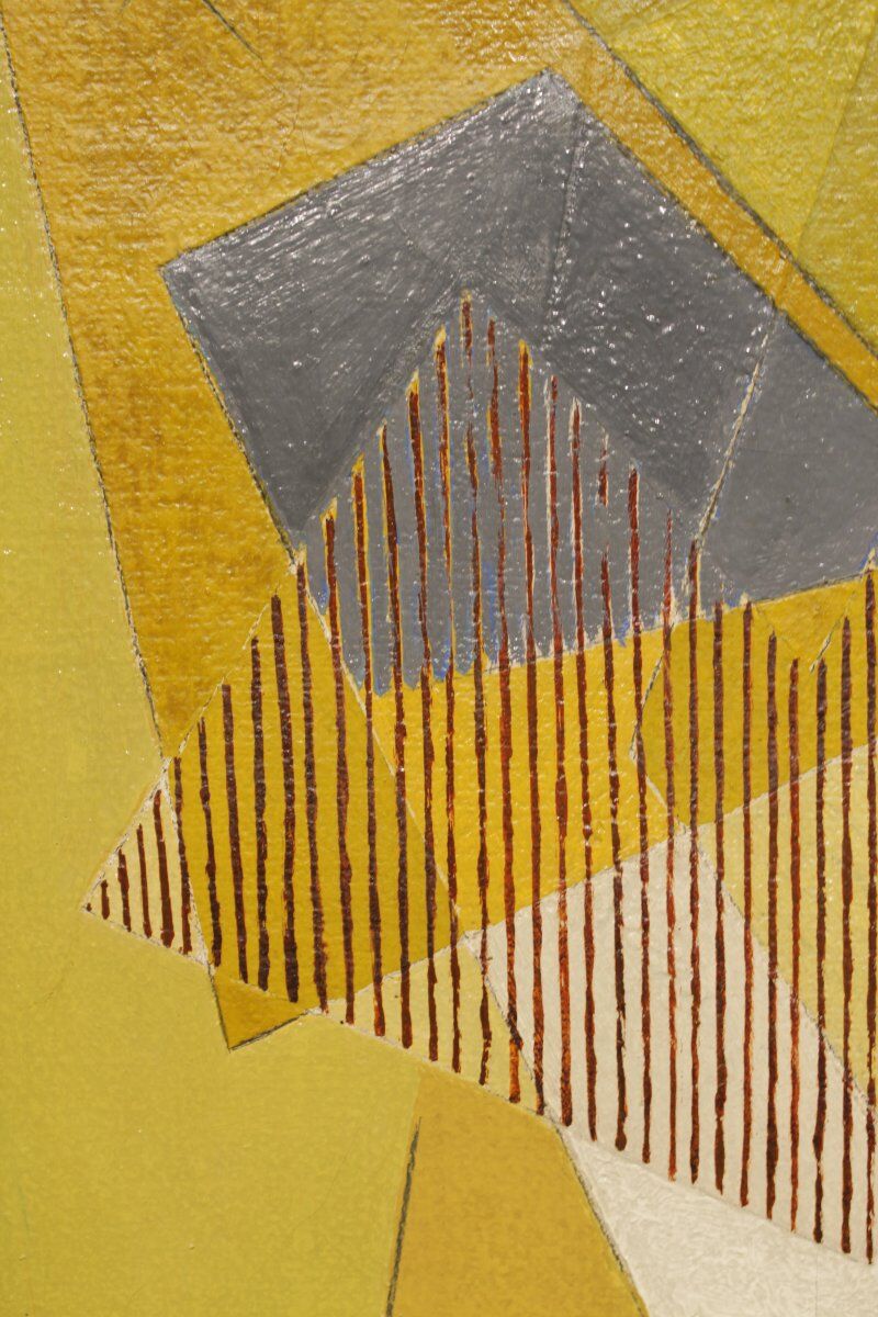 Geometric abstraction by Maurice Miot signed Melito.