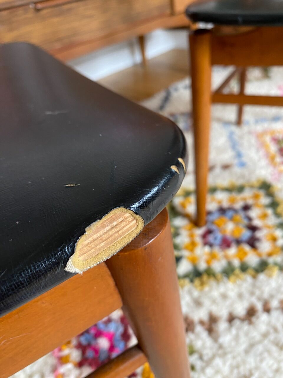 Pair of vintage Scandinavian style chairs