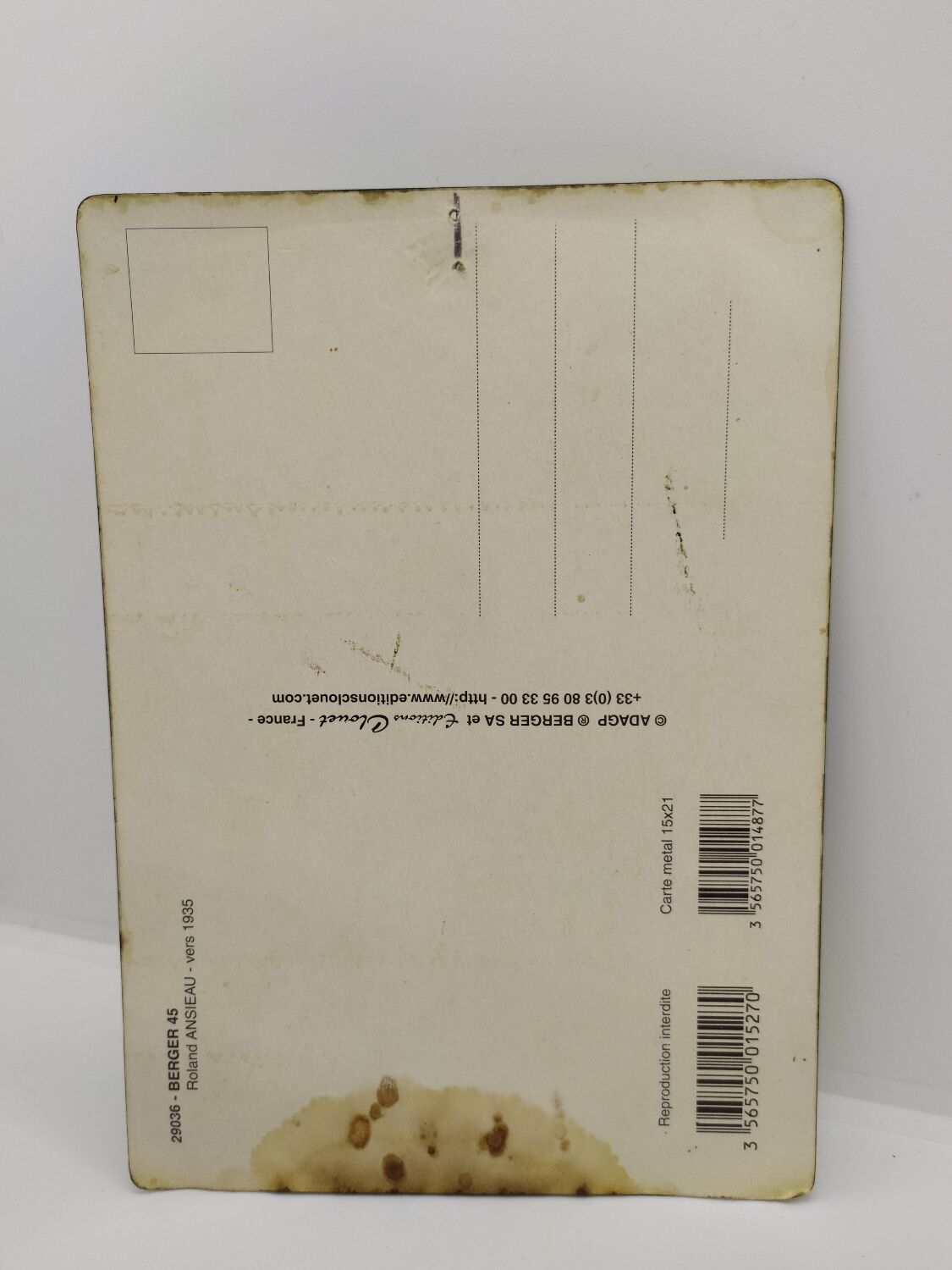 Vintage advertising plaque