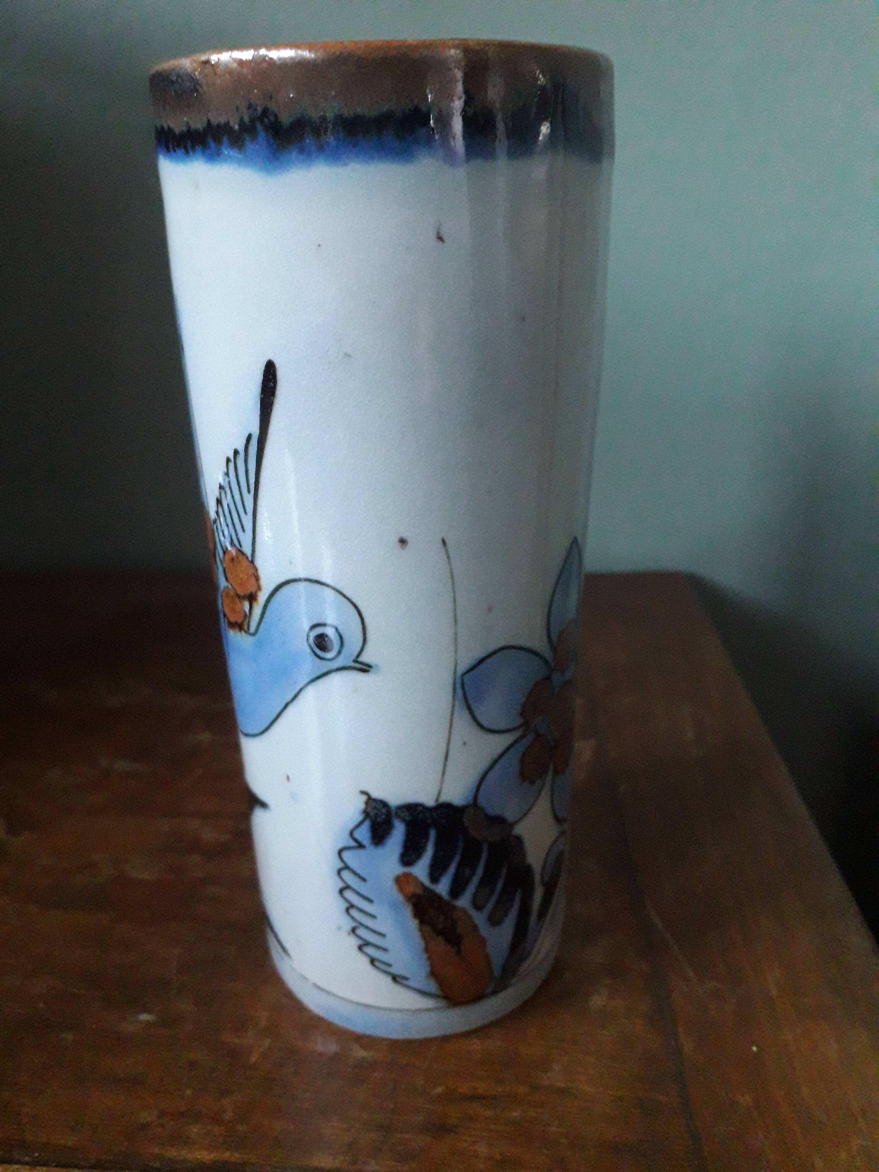 Vintage vase with original decor