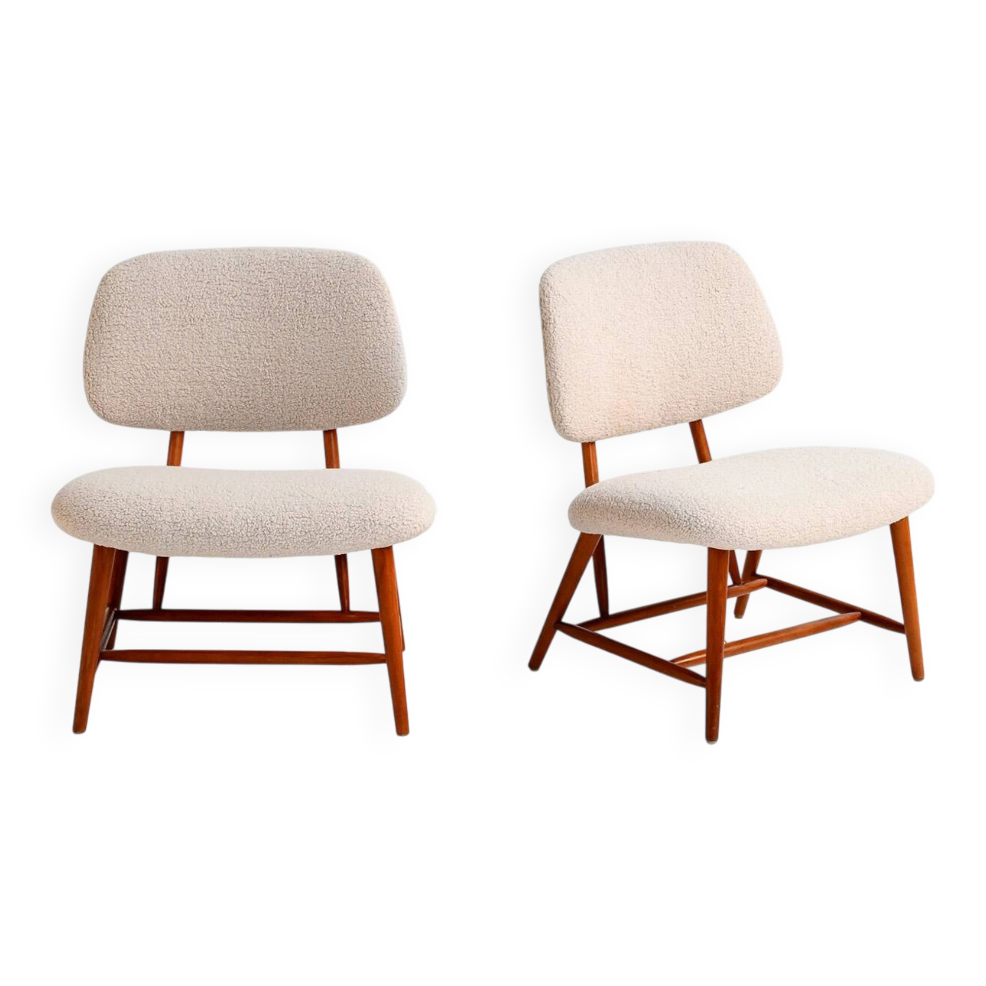 Pair of “Teve” chairs by Alf Svensson for Ljungs Industrier, Sweden 1950s
