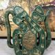 Alcohol vase, porcelain, Kangxi style, Green family, circa 1900